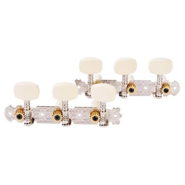 Комплект колковой механики для классической гитары, никель, 35мм, Alice ALICE AOD-017A(W)