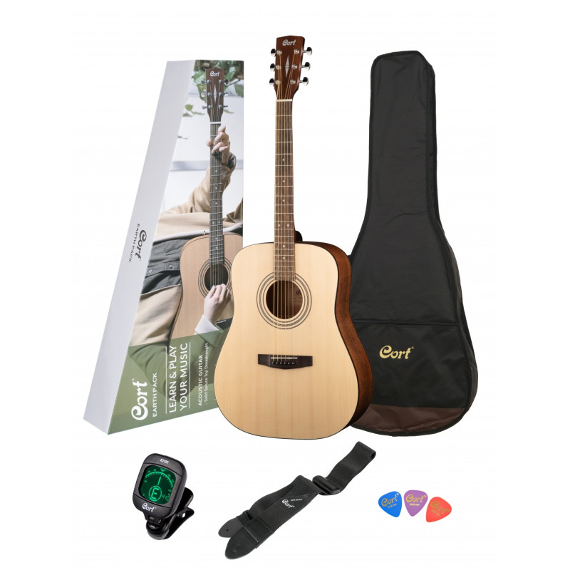 Акустическая гитара + аксессуары Cort EARTHPACK-OP Earth Series