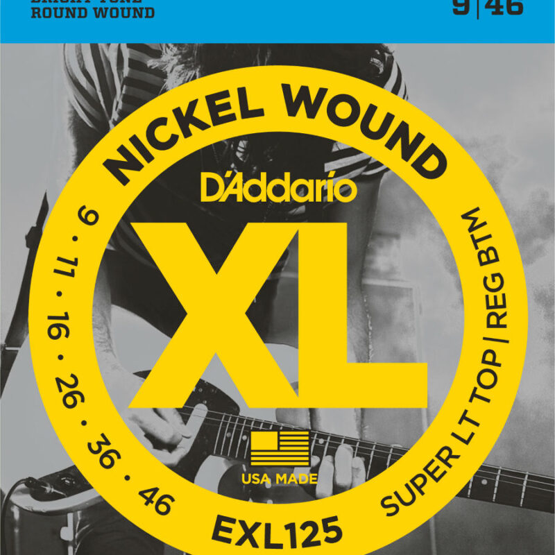 Струны для электрогитары D`Addario EXL125 XL NICKEL WOUND Super Light Top/Regular Bottom 9-46