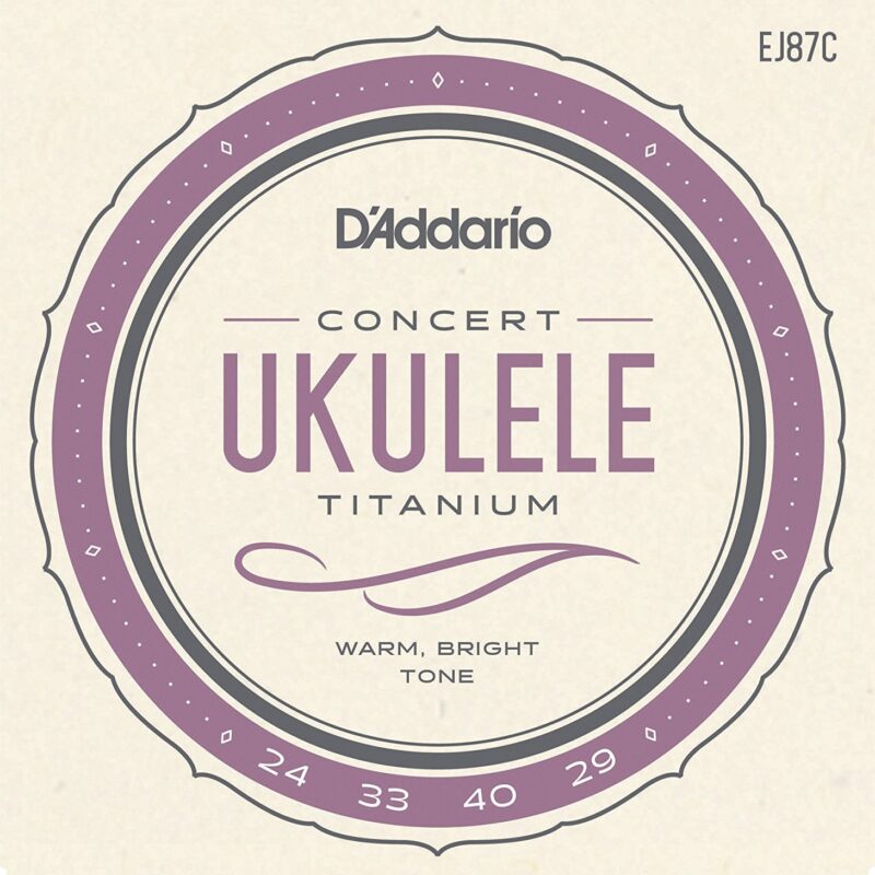 Комплект струн для концертного укулеле D'Addario EJ87C Titanium