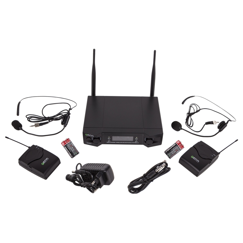 Микрофонная радиосистема с двумя головными микрофонами ECO by VOLTA U-2H