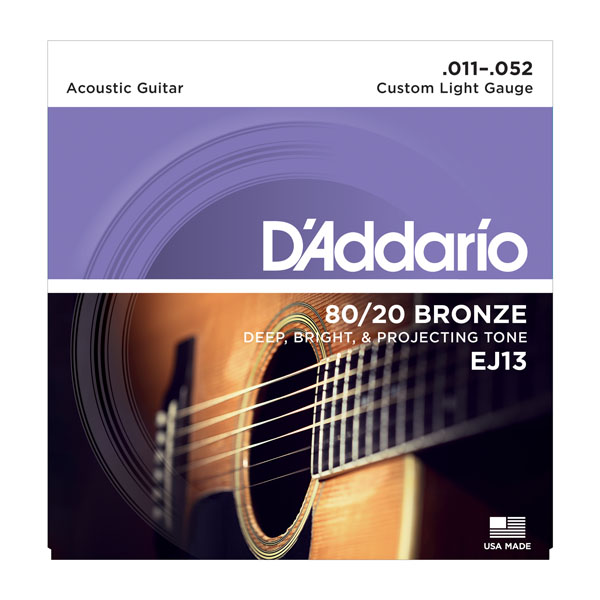 Набор струн для гитары 11-52 D'ADDARIO EJ13