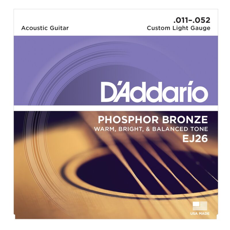 Набор струн для гитары 11-52 D'ADDARIO EJ26