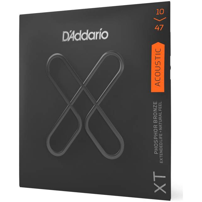 Комплект струн для акустической гитары 10-47 D'ADDARIO XTAPB1047 XT