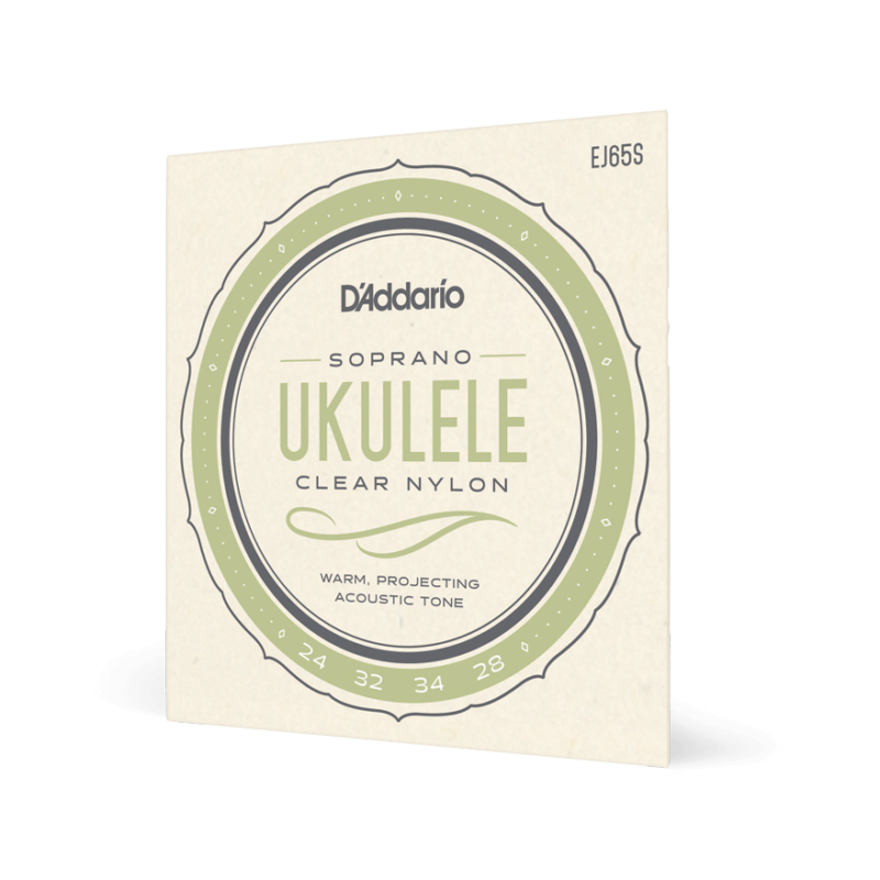 Струны для укулеле сопрано D'ADDARIO EJ65S