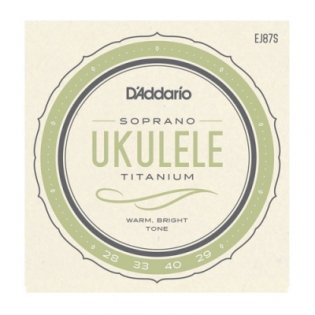 Набор струн для укулеле сопрано D'ADDARIO EJ87S Titanium