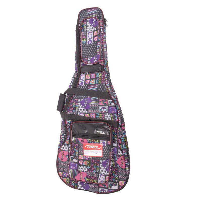Чехол для акустической гитары с принтом Peace and Love FORCE DLX-A (109)