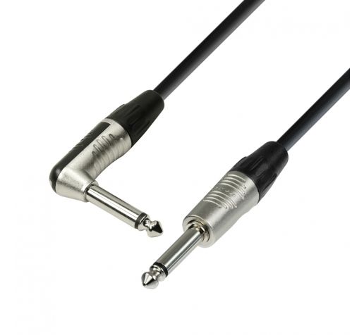 ROXTONE DGJJ110/10 Кабель инструментальный, 1x0,22mm2, D:6mm, разъемы 2x6,3 mono Jack(RJ2P-NN)