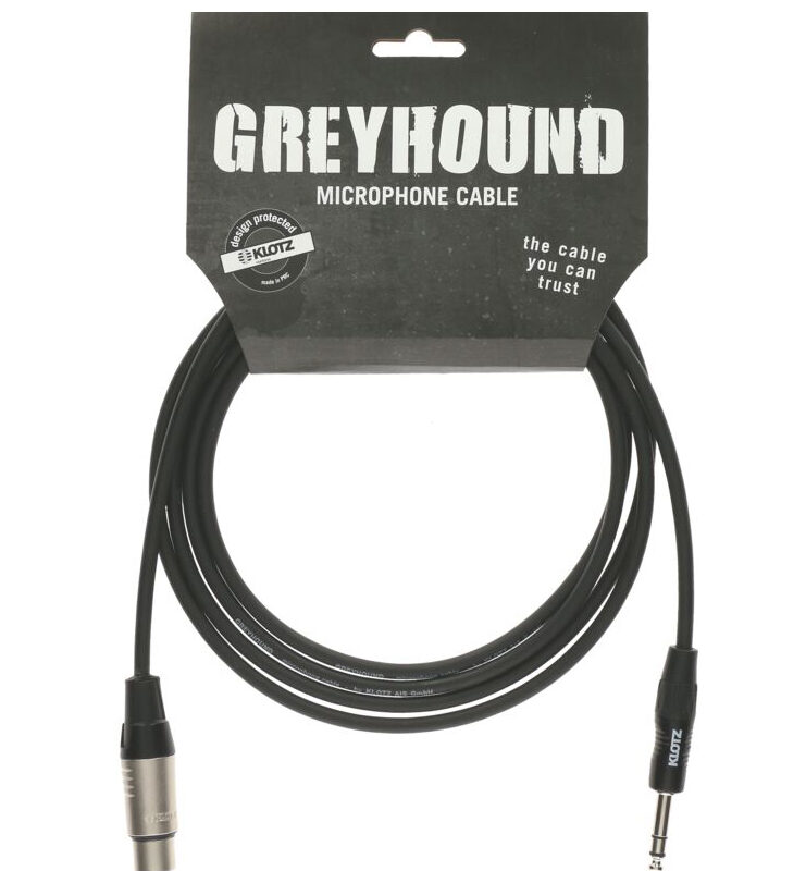 Klotz GRG1FP06.0 Greyhound Кабель микрофонный XLRf-6.35мм, 6м, Klotz