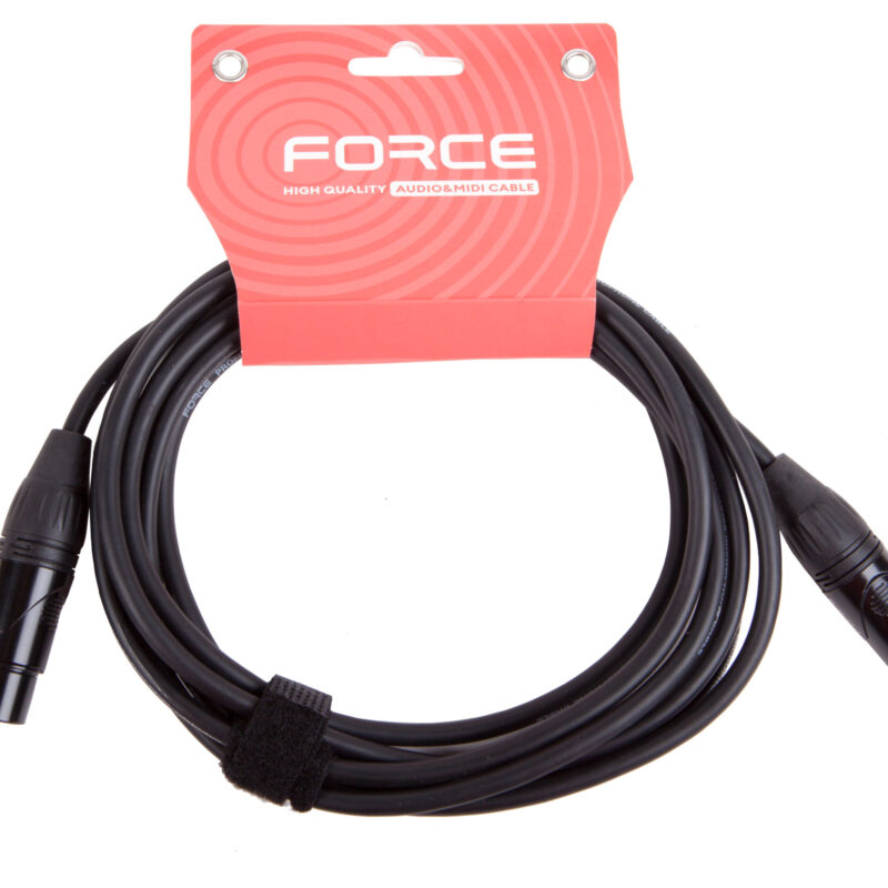 FORCE FMC-06/3 Шнур микрофонный XLR(F) - XLR(M) 3м