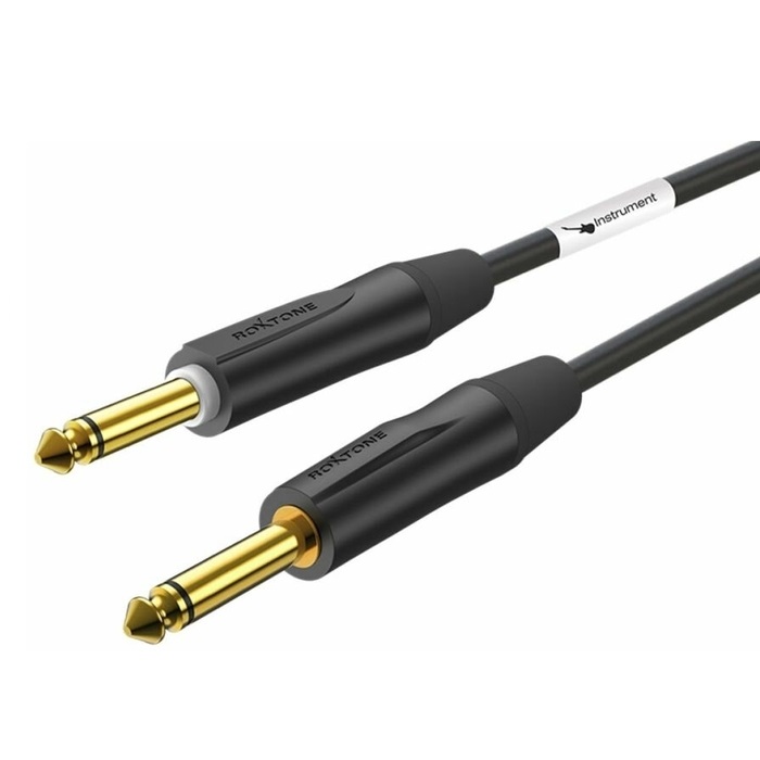 ROXTONE PGJJ120-BG/6 Кабель инструментальный,7,4мм, 2х6.3мм моно джек (бесшумное отключение), 6м