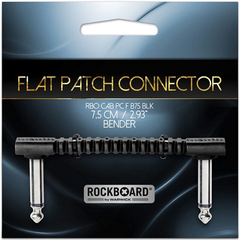 ROCKBOARD RBO CAB PC F B75 BLK Коннектор педаль-педаль полужесткий 75 мм угловой-угловой