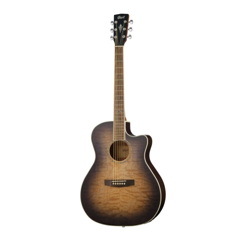 CORT GA-QF-TBB Grand Regal series Электро-акустическая гитара с вырезом
