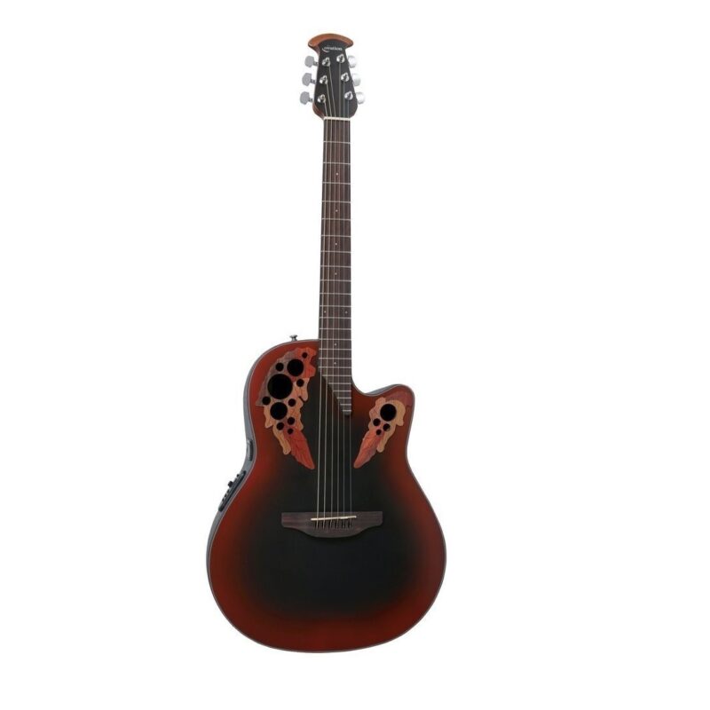 OVATION CE44-RRB Celebrity Elite Mid Cutaway Reversed Redburst электроакустическая гитара