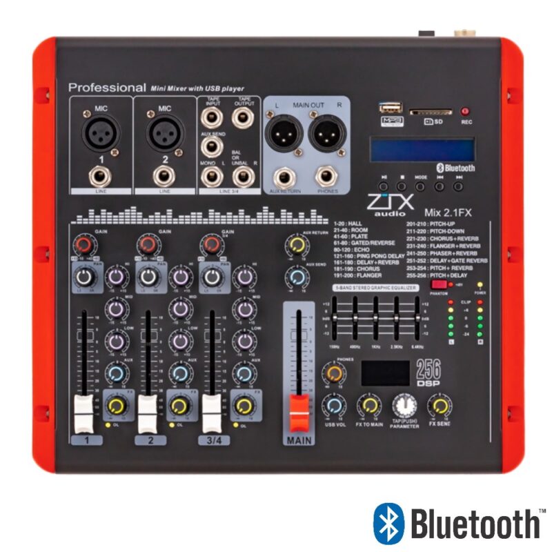 ZTX AUDIO Mix 2.1Fx микшерный пульт
