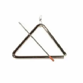 ВRAHNER DP-405 Треугольник (хромированный) с держателем и ударной палочкой 5"  13 cм