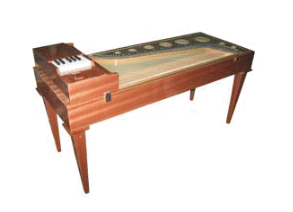 Гусли клавишные концертные, стационарные, в комплекте чехол