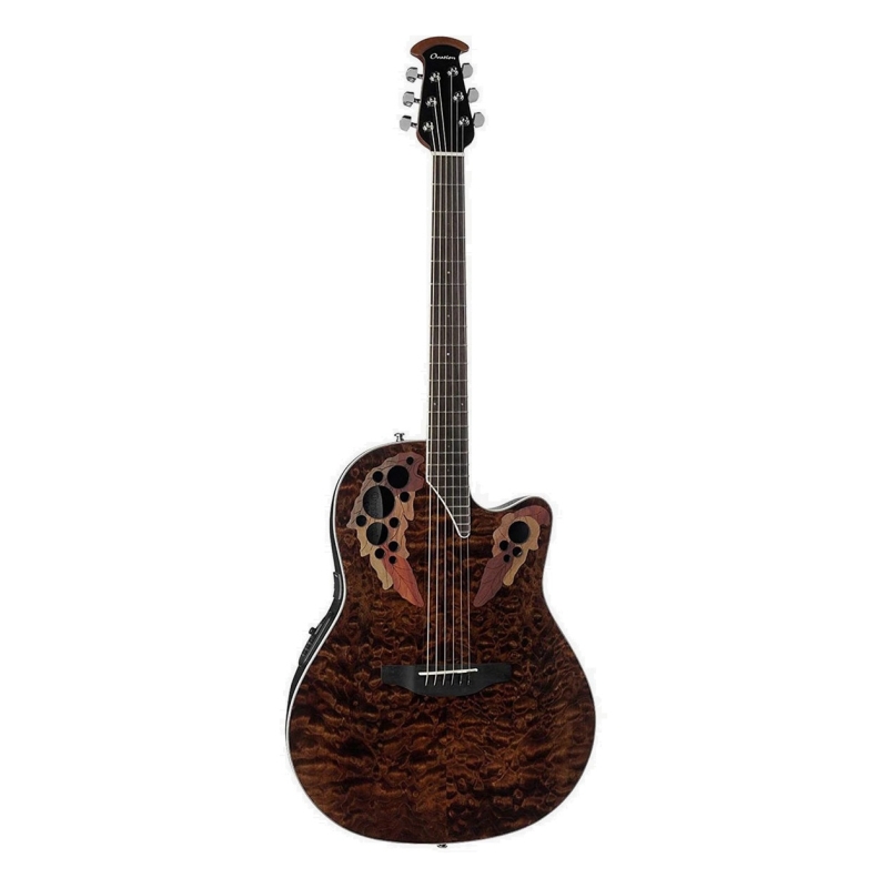 OVATION CE48P-TGE Celebrity Elite Plus Super Shallow Tiger Eye