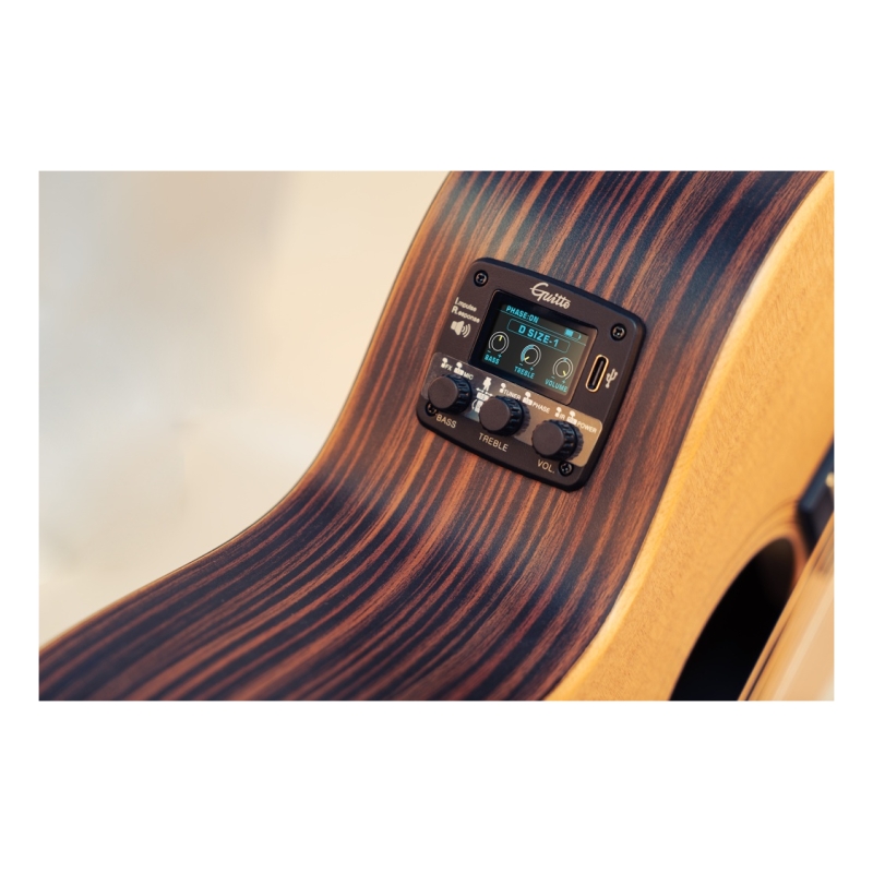 GUITTO GGP-04 Звукосниматель для акустической гитары, трансакустика, резонансный