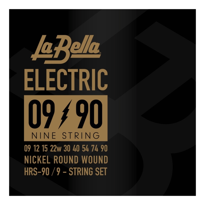 La Bella HRS-90 HRS Комплект струн для 9-струнной электрогитары, никелированные, 9-90