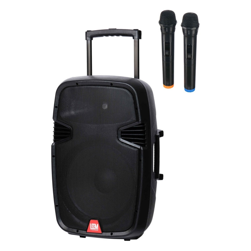 LEEM PR-15HR Портативная двухполосная активная акустическая система; 2 радиомикрофона в комплекте