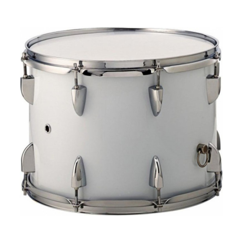 BRAHNER  MSD-1410/WH Маршевый барабан в комплекте ремень и палочки, цвет белый