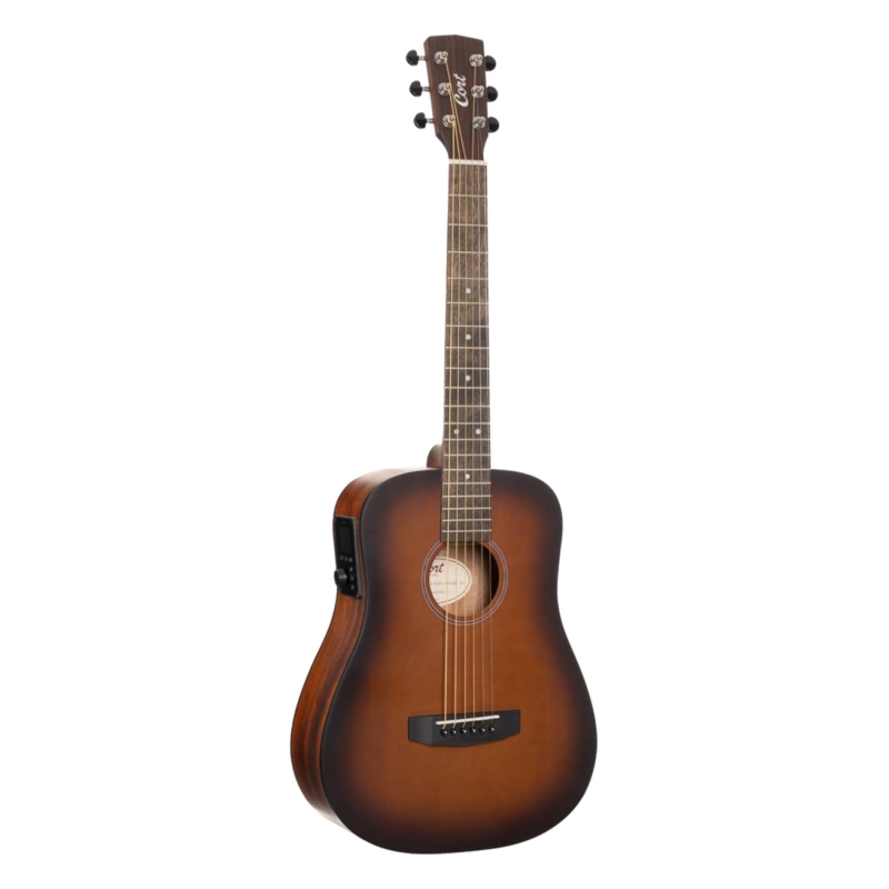 Earth-GO-OPBB-wbag Earth Series Трансакустическая гитара, коричневый санберст, с чехлом, Cort