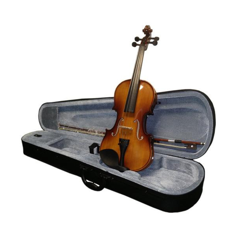 BRAHNER  BV-400 1/4 Скрипка (КОМПЛЕКТ - кейс + смычок) верхняя дека – ель МАССИВ, нижняя дека и обеч