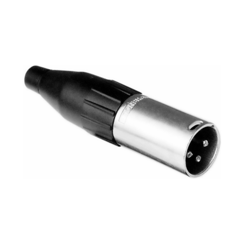 AMPHENOL AC3M Разъем XLR-M кабельный папа никель 3pin