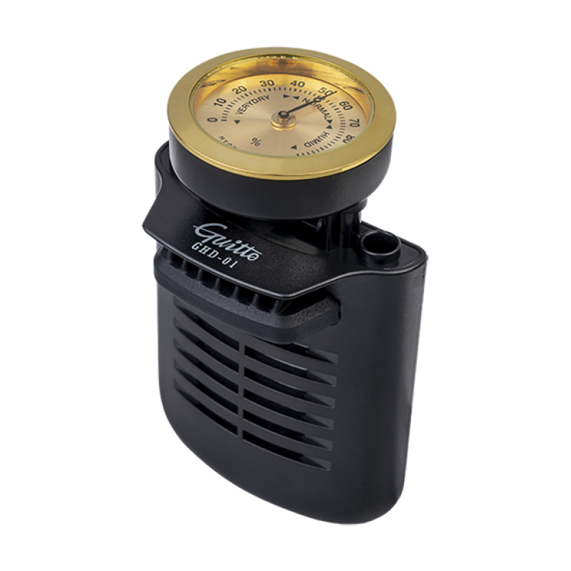 GUITTO GHD-01 - увлажнитель с гигрометром для акустической и классической гитары, устанавливается в