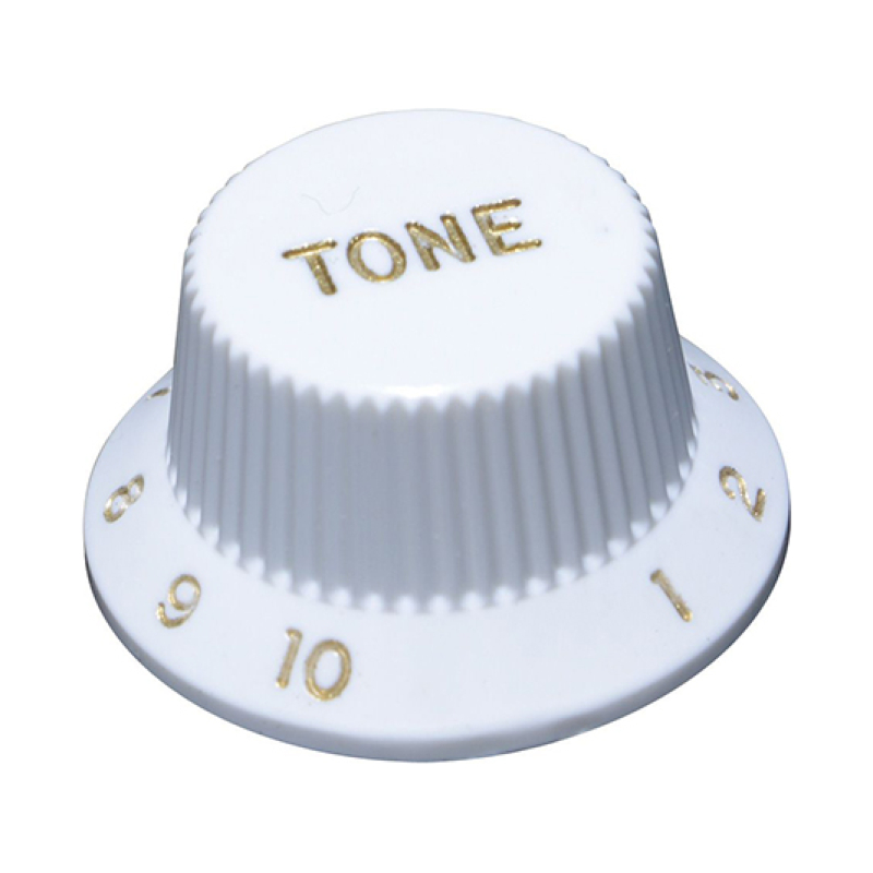 Hosco KW-240T Ручка потенциометра, Tone, белая, метрическая