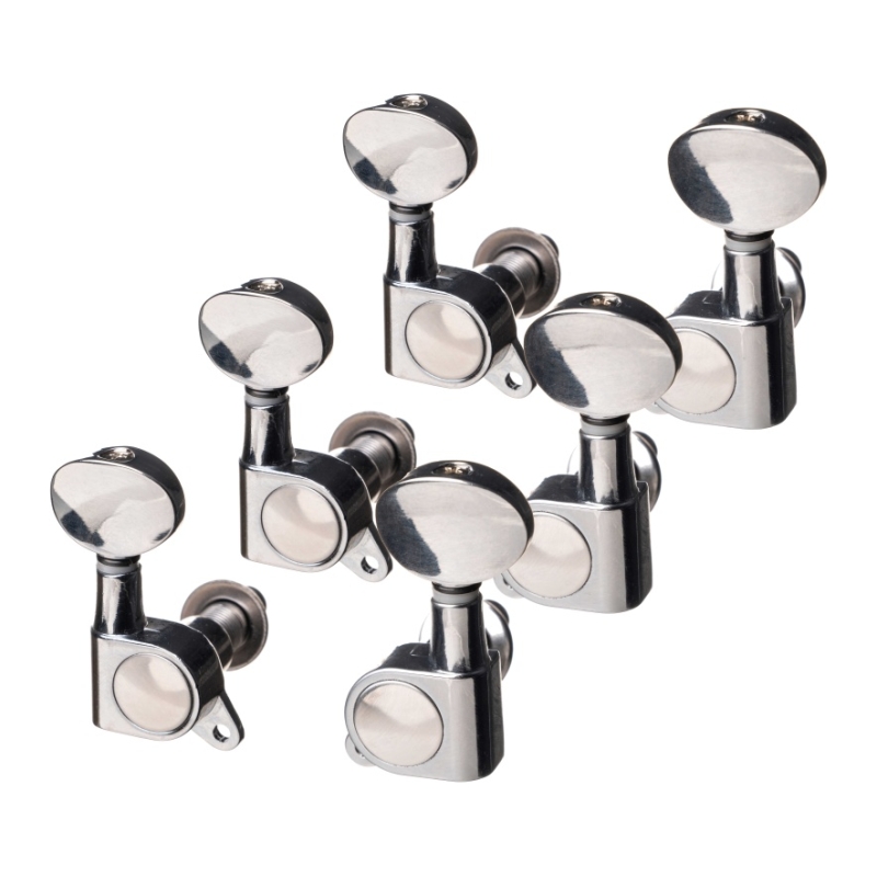 Alice AE-016P Комплект колковой механики "гровер" вертикальной установки  хромированных с хромирован