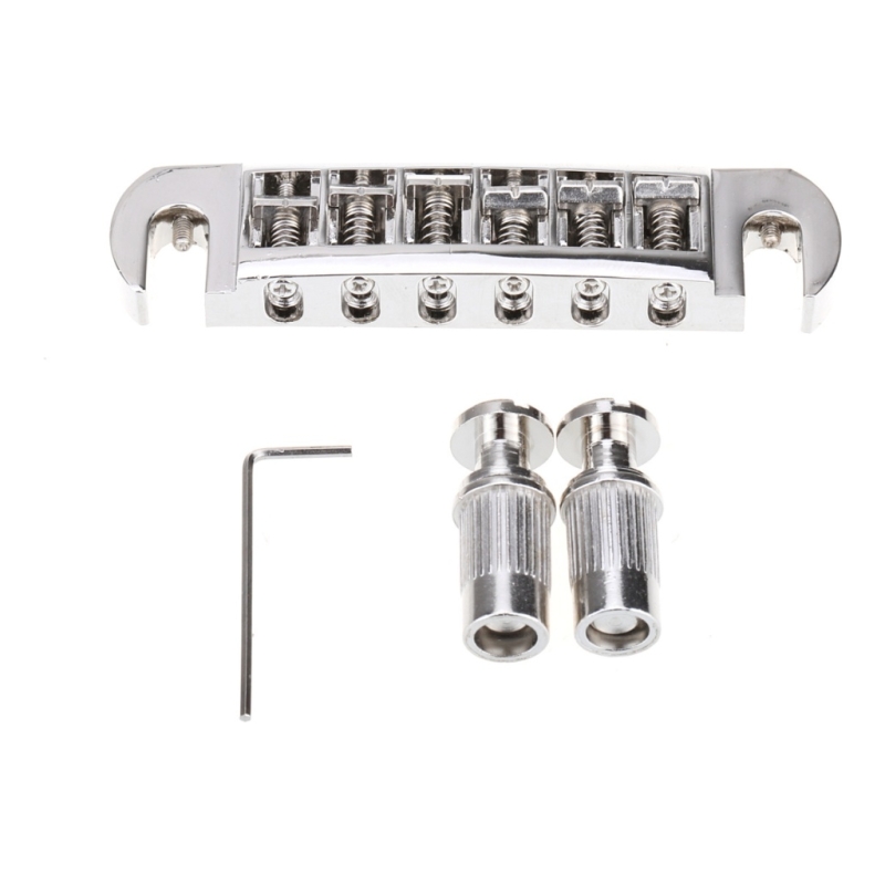 Musiclily MX1280NK Бридж Tune-o-matic Wraparound для Gibson Les Paul, никель