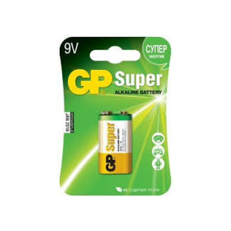 GP GP1604A-2CR1 Элемент питания "крона" алкалиновый