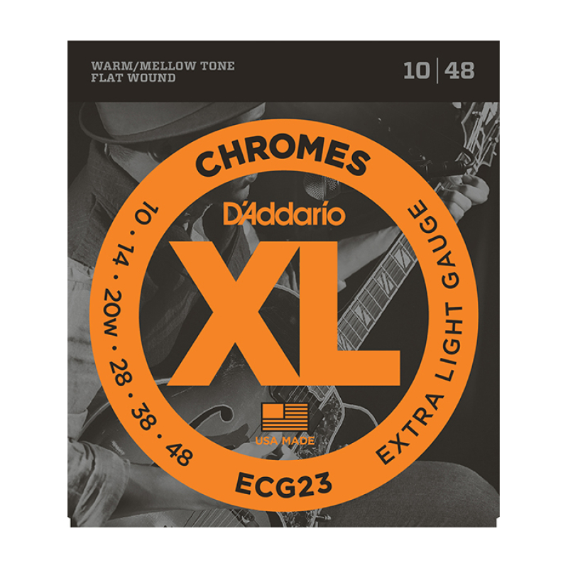 D'ADDARIO ECG23 Набор 6 струн для гитары электро хромсталь 010-048