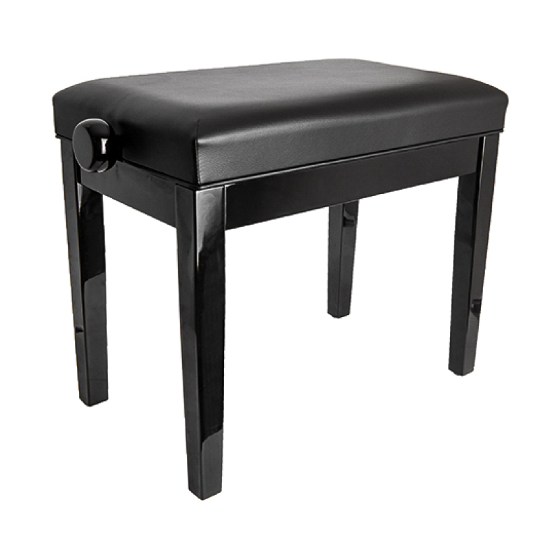 RIN HY-PJ024-GLOSS-BLACK Банкетка черная, искусственная кожа