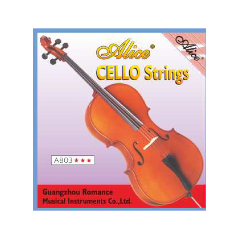 ALICE A803 Набор 4 струн для Виолончели, никель