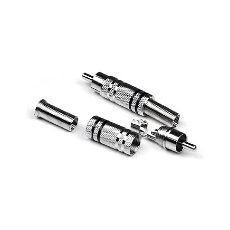 INVOTONE RCA100M BK - тюльпан кабельный, RCA, корпус металл, цвет черный