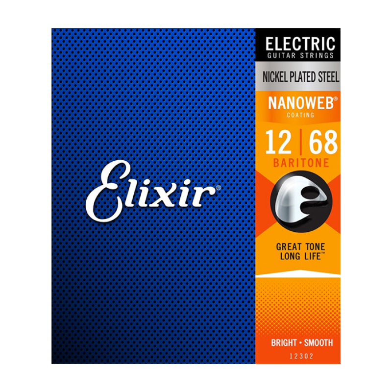 ELIXIR 12302 NanoWeb  струны для электрогитары Extra Heavy 12-68