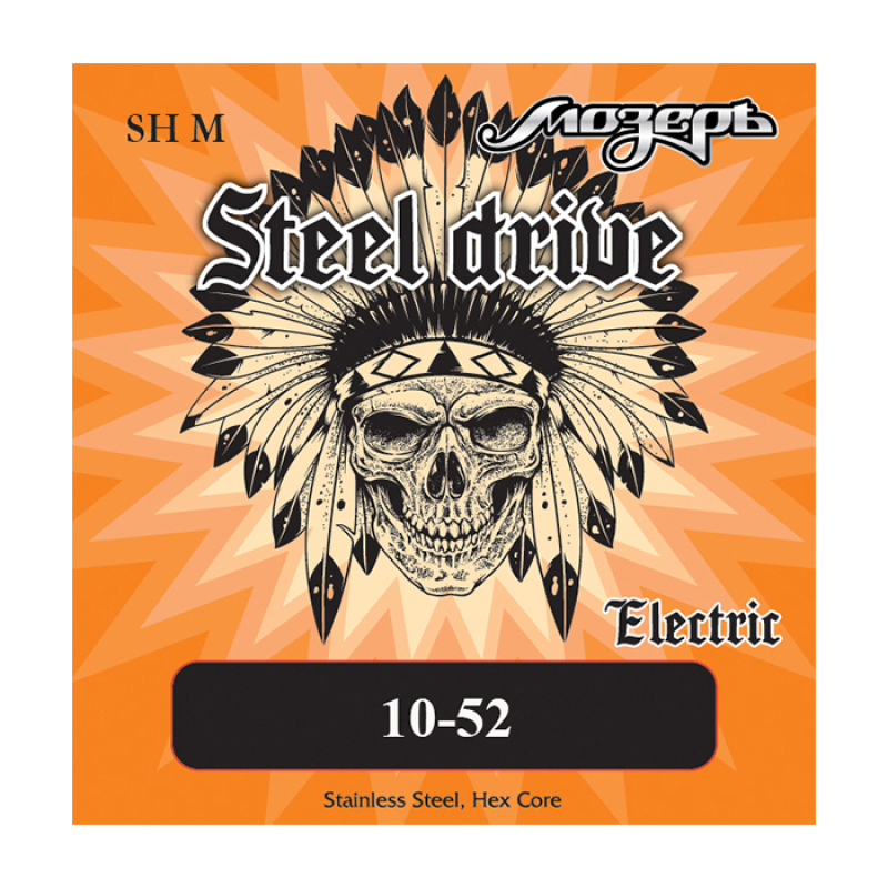 Мозеръ SH-M Steel Drive Комплект струн для электрогитары, сталь, 10-52