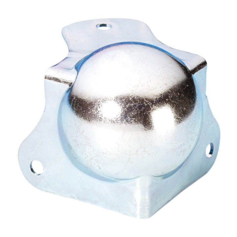 ADAM HALL 4121 Угол треугольный, с шаром, оцинкованный метал 1.5 мм, установка отверстий 5.1 мм