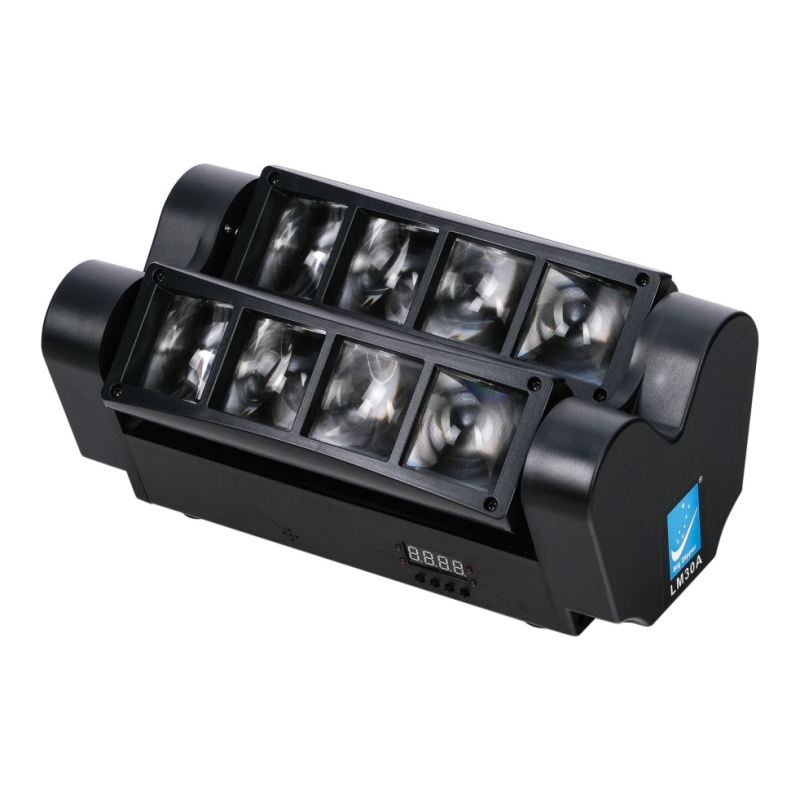 BIG DIPPER LM30A Моторизированный мини-прожектор смены цвета (колорчэнджер), 8 х 3Вт. Две поворотны