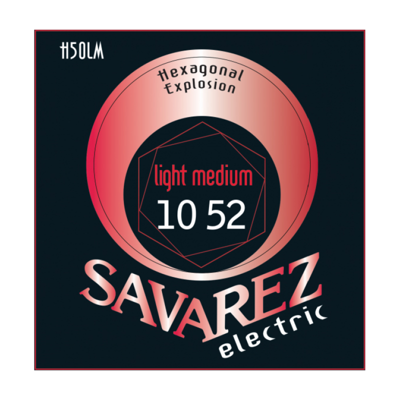 Savarez H50LM Hexagonal Explosion Комплект струн для электрогитары, никелированные, 10-52