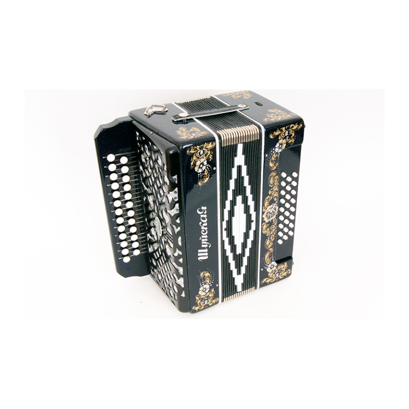 Шуйская гармонь S51XL-A-BLACK Гармонь "Шуйская" 25х25-III, черная