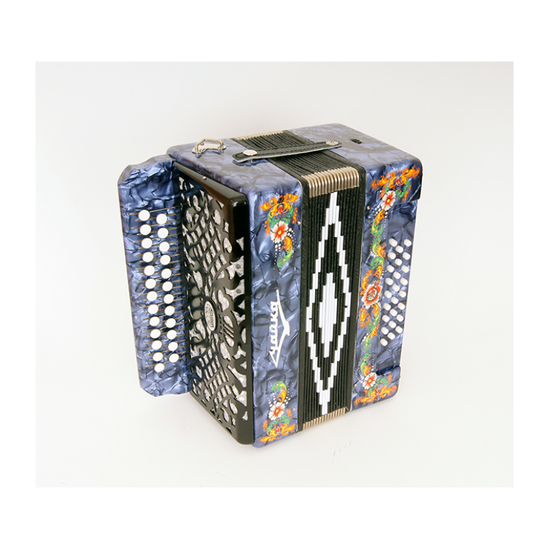 Шуйская гармонь S6XL-A-BL Гармонь "Чайка 204" 25х25-II, синяя
