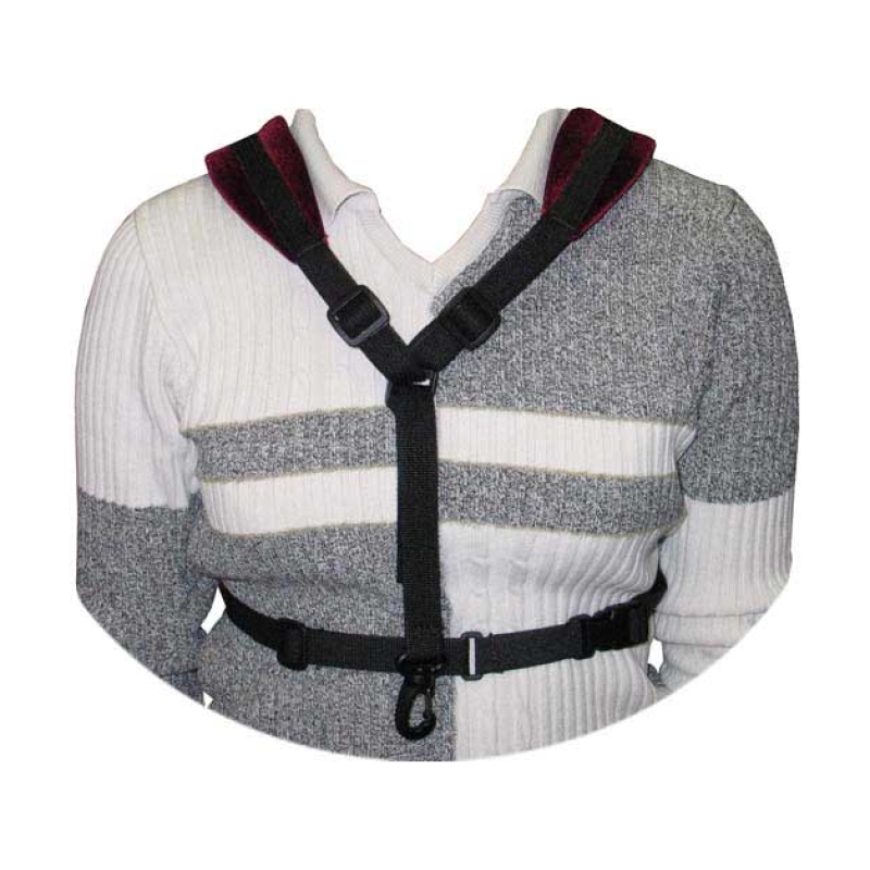 АМС РСФ4.1 Ремень для саксофона, фагота, имеет две мягких бархатных накладки и металлический карабин