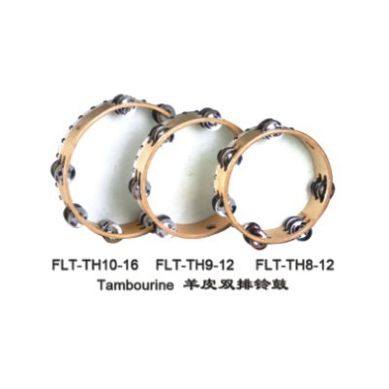 FLEET FLT-TH9-12 Тамбурин с кожей с 12 бубенцами