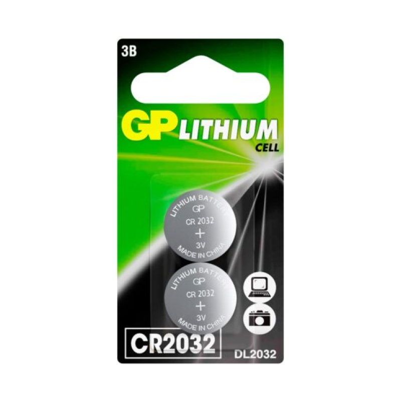 GP GPCR2032-2CRU2 элемент питания CR2032 литевый