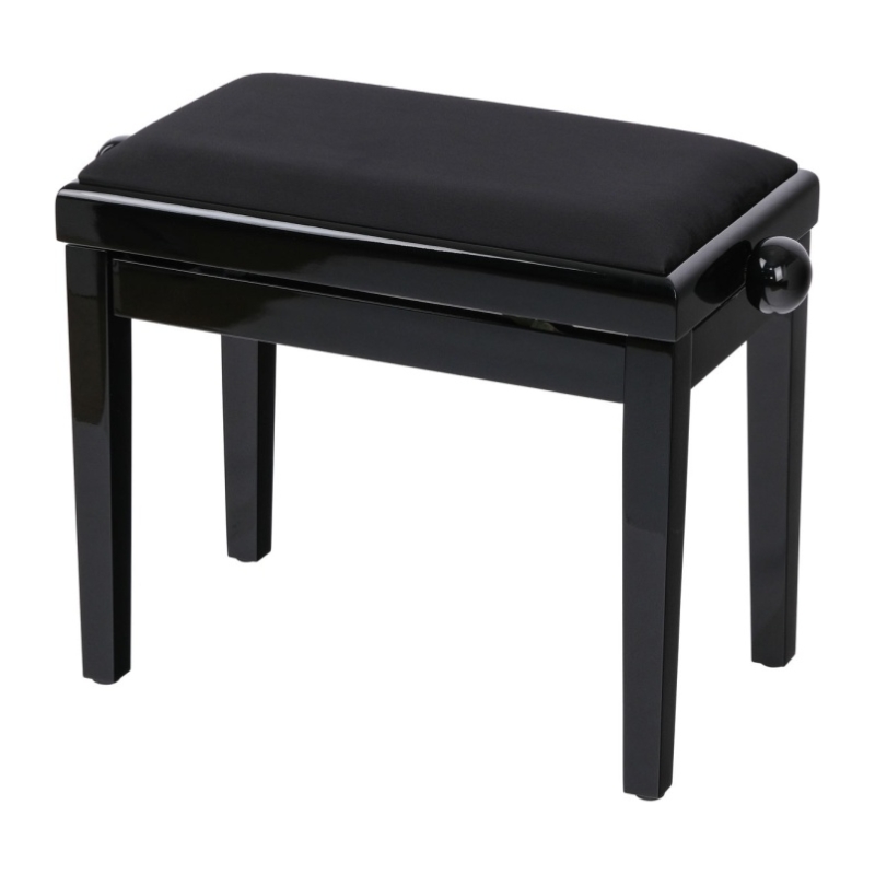 RIN HY-PJ018B-GLOSS-BLACK Банкетка, черный/черный, вельвет