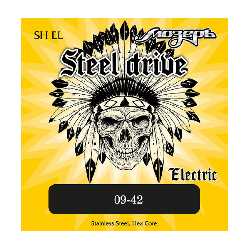 Мозеръ SH-EL Steel Drive Комплект струн для электрогитары, сталь 9-42